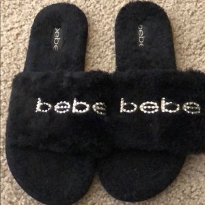 Bebe fuzzy slides